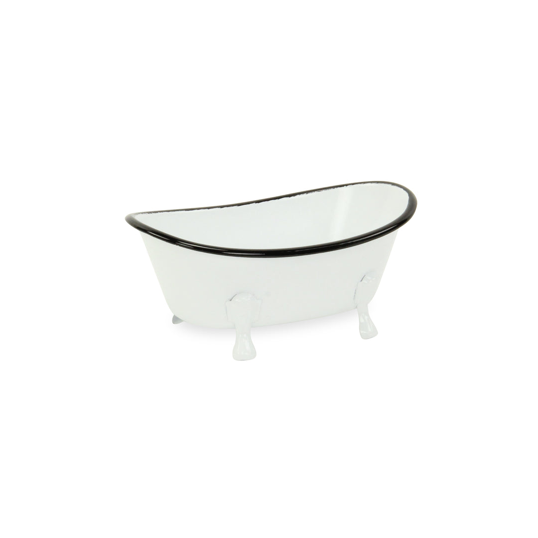 5018W - Lavande White Tub Decor
