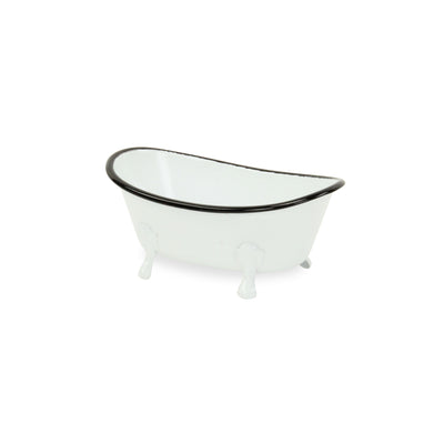 5130WT - Lavande White Mini Tub Decor