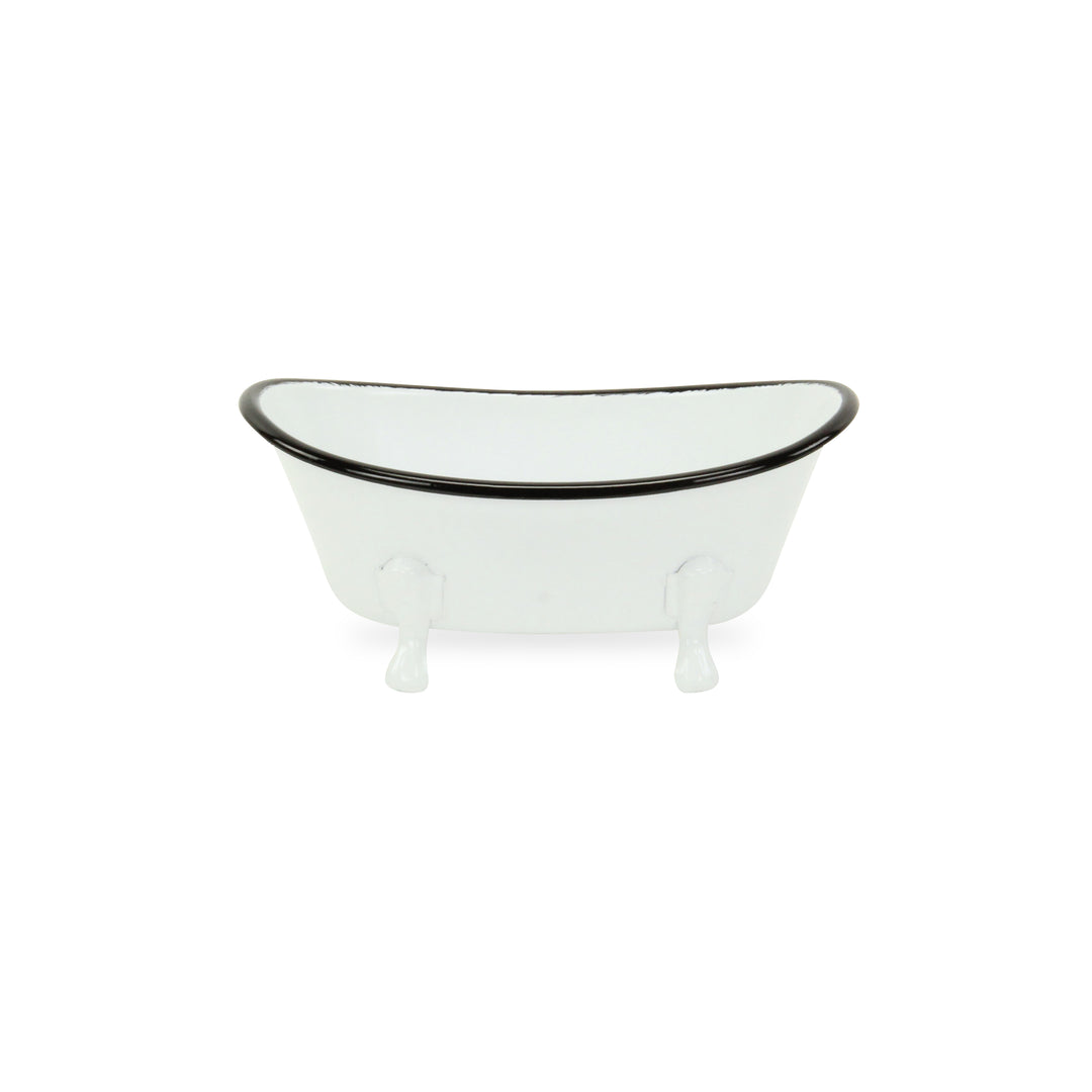 5018W - Lavande White Tub Decor