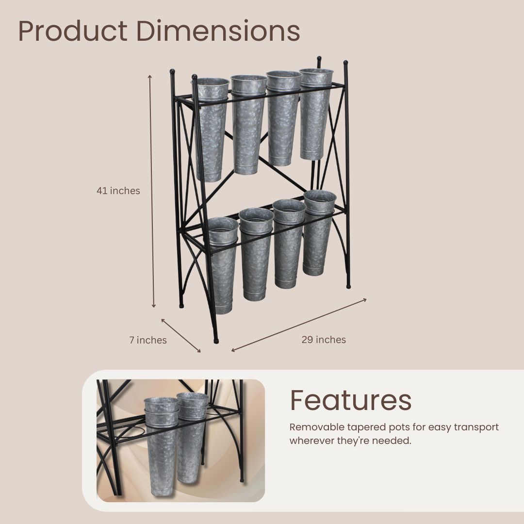 5201 - Kora 8 Pot Plant Stand