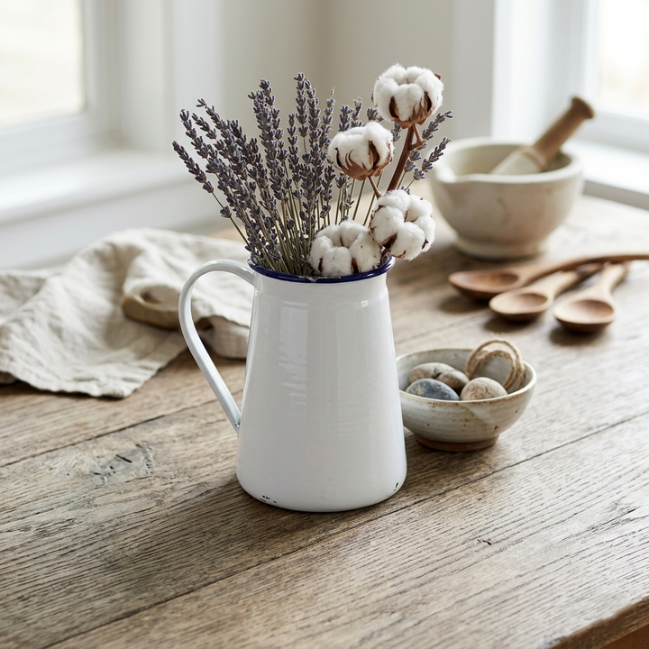 5211WT - Maud Lacquered White Jug