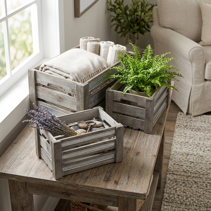 5272-3GW - Eudora Gray Crates