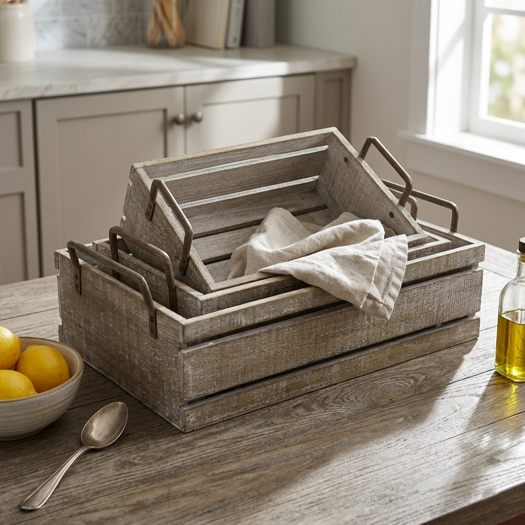 5275-3LG - Selma Crates with Handles