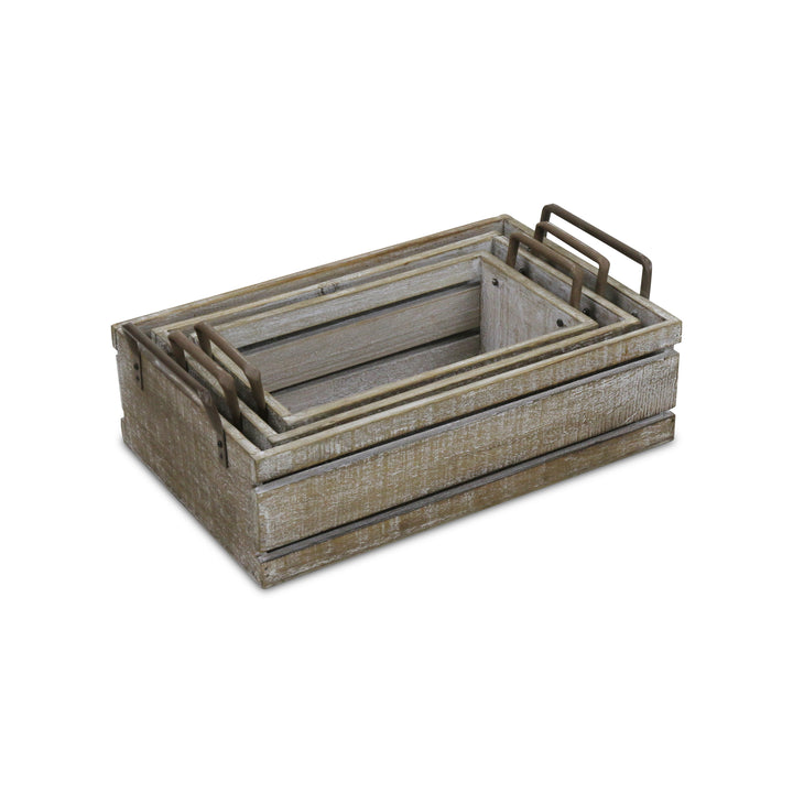 5275-3LG - Selma Crates with Handles