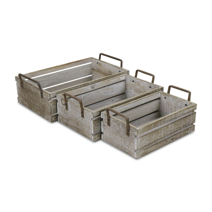 5275-3LG - Selma Crates with Handles