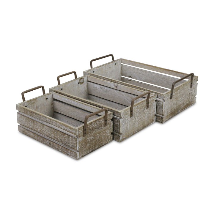 5275-3LG - Selma Crates with Handles