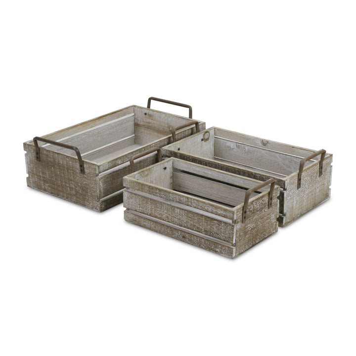5275-3LG - Selma Crates with Handles