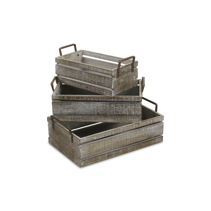 5275-3LG - Selma Crates with Handles