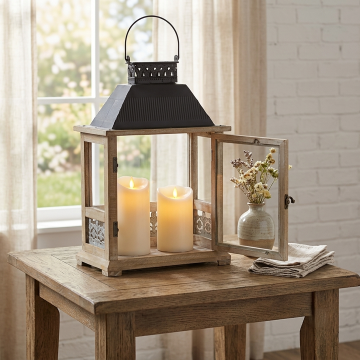 5279 - Myron Wooden Lantern