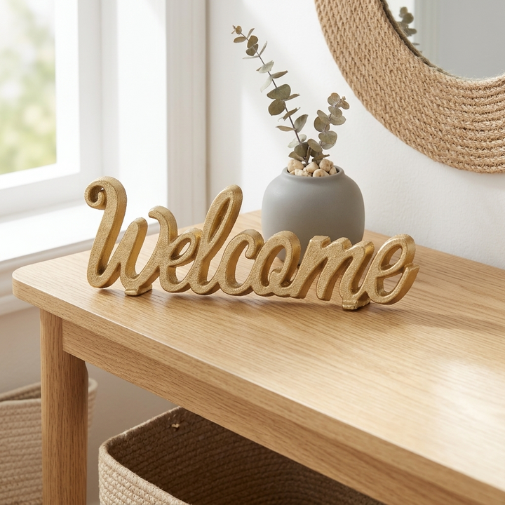 5333 - Ingrid "Welcome" Cast Iron Décor