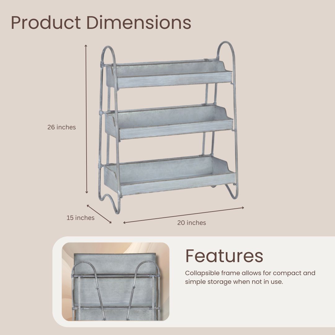 5433 - Emilia 3 Tier Table Shelf