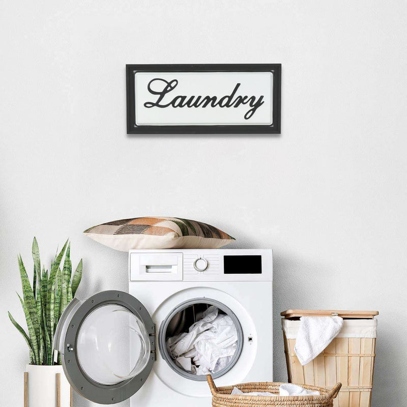 5489BK - Colista Laundry Wall Sign