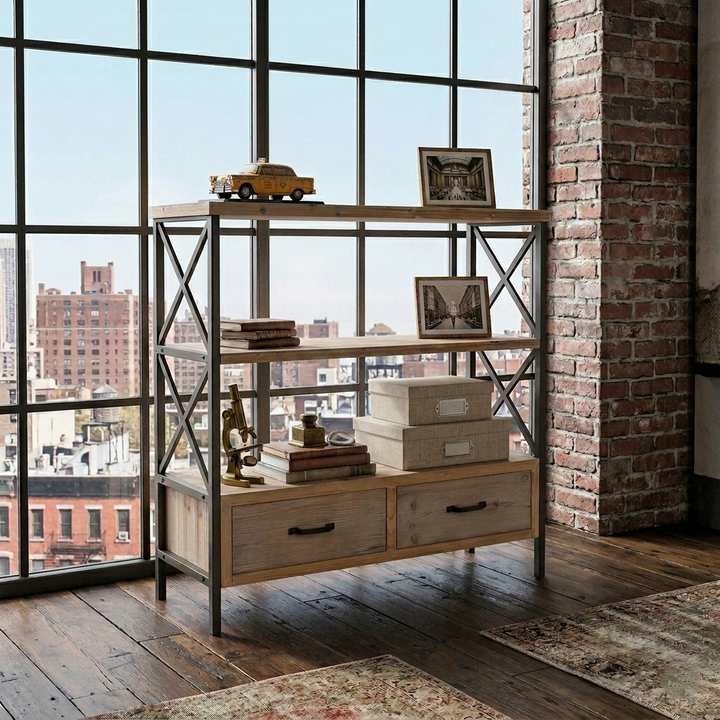 5530 - Onorato 2-Drawer Shelf