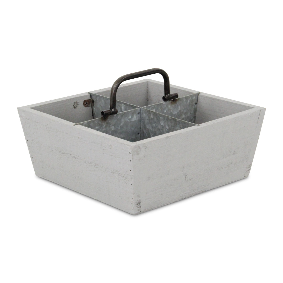 5563 - Renee 4 Slot Wood Caddy