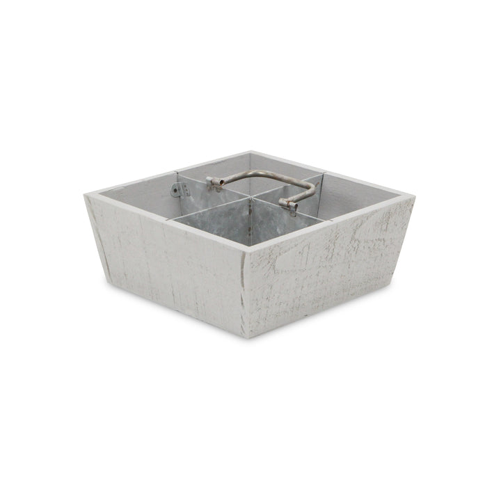 5563 - Renee 4 Slot Wood Caddy