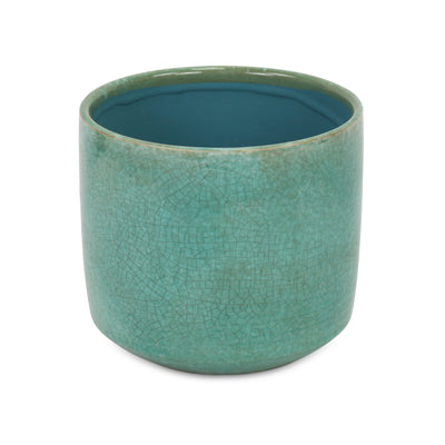 5588GRN - Lavina Mosaic  Green Ceramic Pot