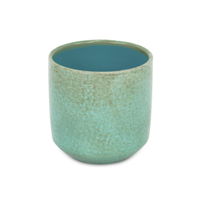 5588GRN - Lavina Mosaic  Green Ceramic Pot