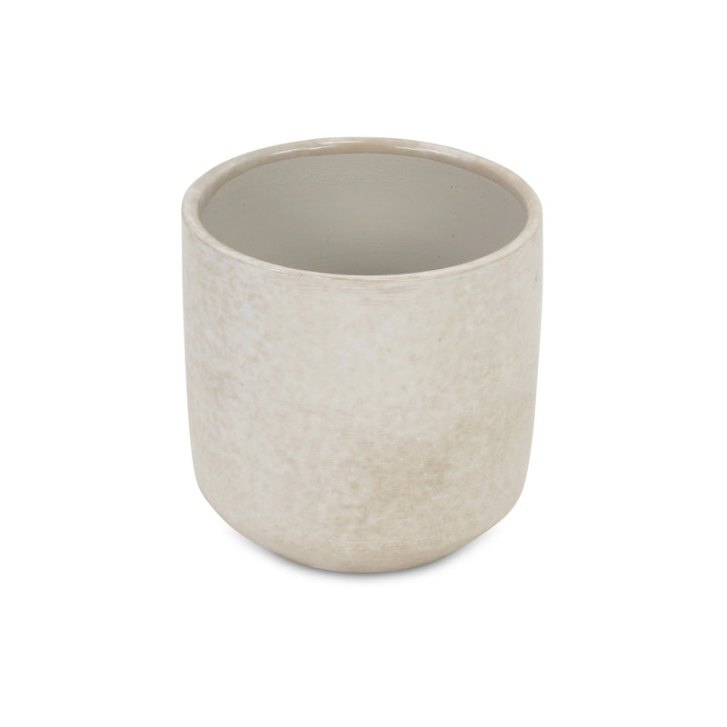 5588WT - Lavina Mosaic  White Ceramic Pot