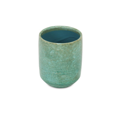 5588GRN - Lavina Mosaic  Green Ceramic Pot