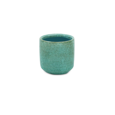 5588GRN - Lavina Mosaic  Green Ceramic Pot