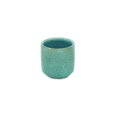 5588GRN - Lavina Mosaic  Green Ceramic Pot