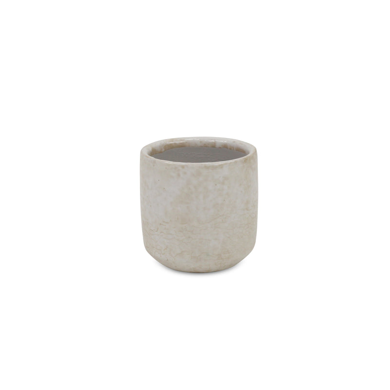 5588WT - Lavina Mosaic  White Ceramic Pot