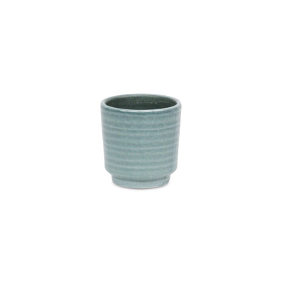 5658GRN - Celadi Green Rippled Ceramic Pot