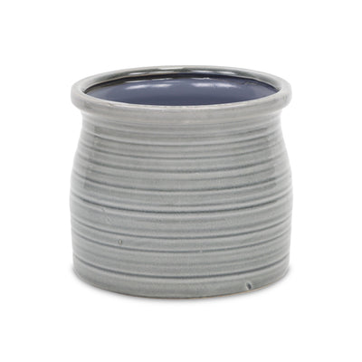 5662GR<p>Kifon Gray Curved Ceramic Pot</p>