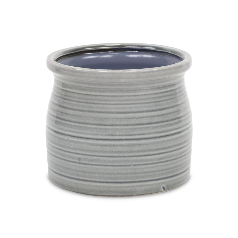 5662GR<p>Kifon Gray Curved Ceramic Pot</p>