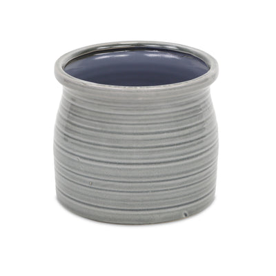 5662GR<p>Kifon Gray Curved Ceramic Pot</p>