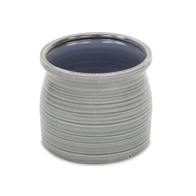 5662GR<p>Kifon Gray Curved Ceramic Pot</p>