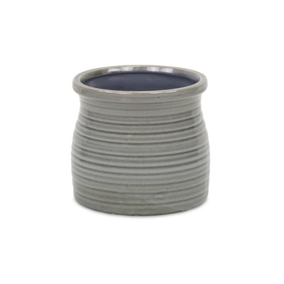 5662GR<p>Kifon Gray Curved Ceramic Pot</p>