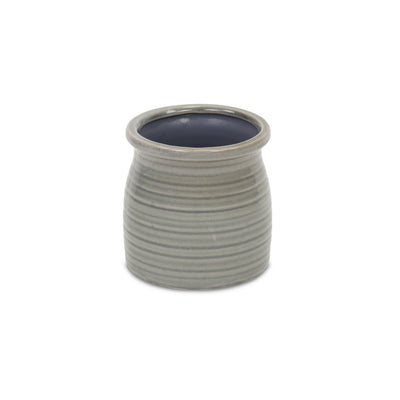 5662GR<p>Kifon Gray Curved Ceramic Pot</p>