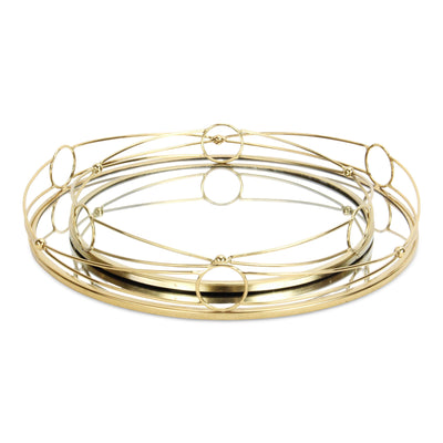 5693-2GD - Mianzi Tricircle Gold Trays