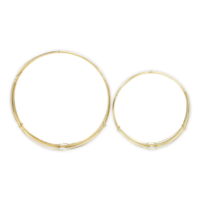 5693-2GD - Mianzi Tricircle Gold Trays