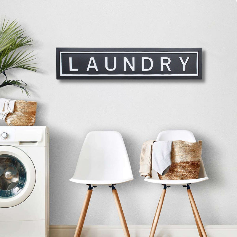 5695BK-R - Callo Black "Laundry" Sign