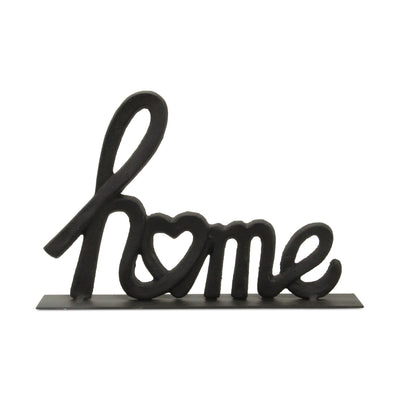 5760BK - Roven Cast Iron Home Sign - Black