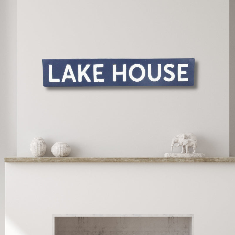 5792BL - Roven Blue Lake House Sign