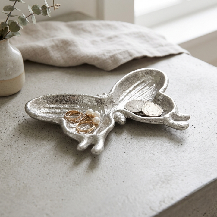 5813SV - Roven Cast Iron Butterfly - Silver