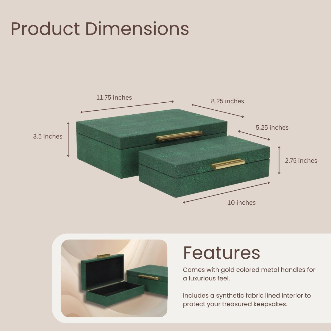 5824-2 - Lusan Rect Decorative Boxes