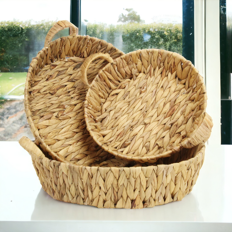5827-3<p>Laelia Round Hyacinth Trays</p>