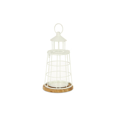 5895WT-S - Caler White Lighthouse Décor