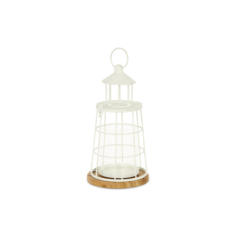 5895WT-S - Caler White Lighthouse Décor - Small