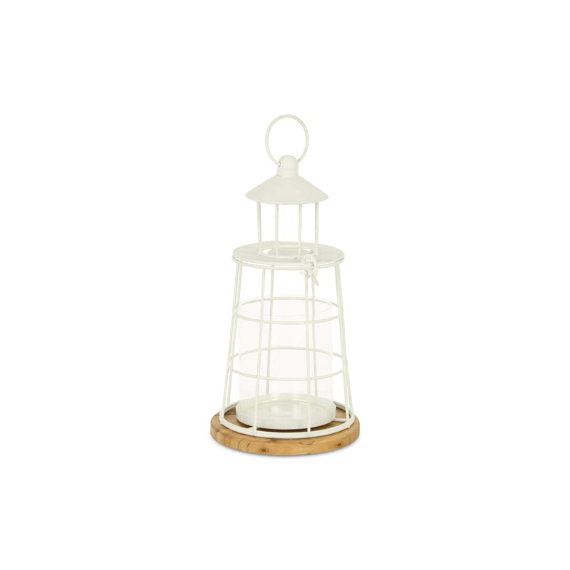 5895WT-S - Caler White Lighthouse Décor