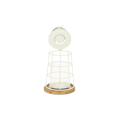 5895WT-S - Caler White Lighthouse Décor - Small