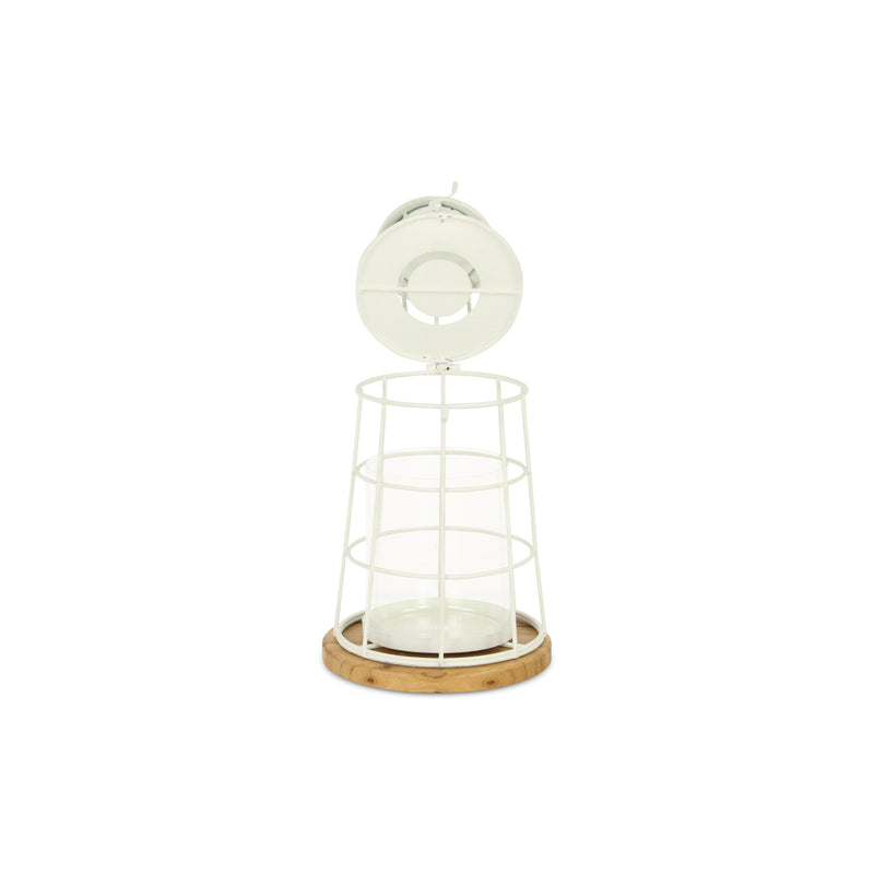 5895WT-S - Caler White Lighthouse Décor - Small