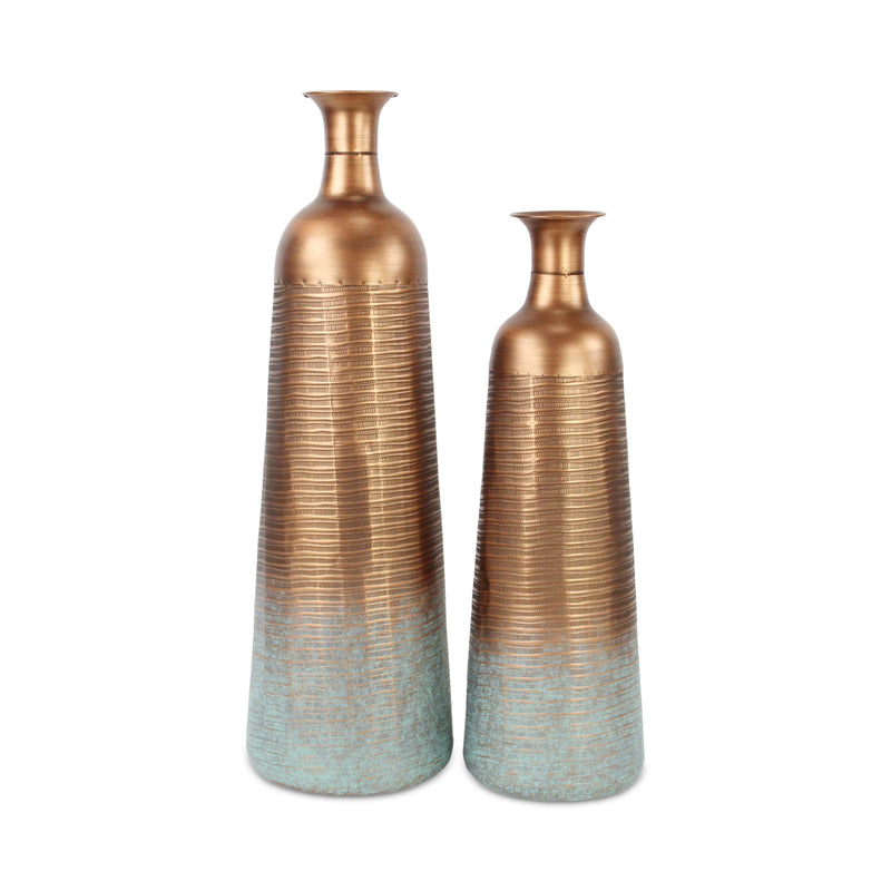 5898L - Kyani Copper Vase Décor - Large