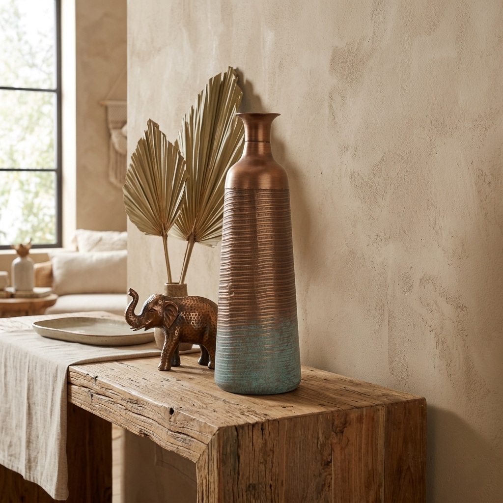 5898 - Kyani Copper Vase Décor