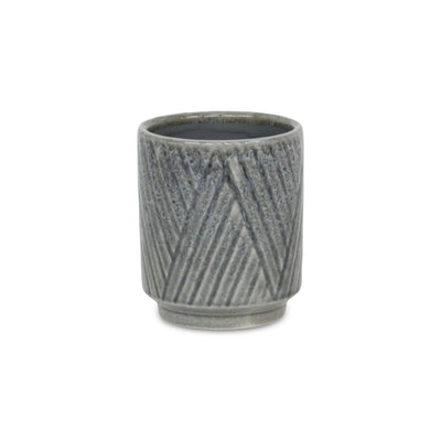 5919GR - Parlora Diagonal Gray Pot