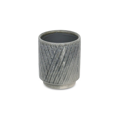 5919GR - Parlora Diagonal Gray Pot